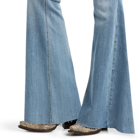 Ariat REAL Flare Leg Bootcut Western Cowgirl Denim Jeans Women's Size 33 Short - Picture 4 of 16